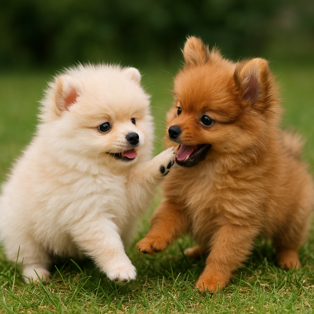 Cuidados essenciais para filhotes de Lulu da Pomerânia e Spitz Alemão